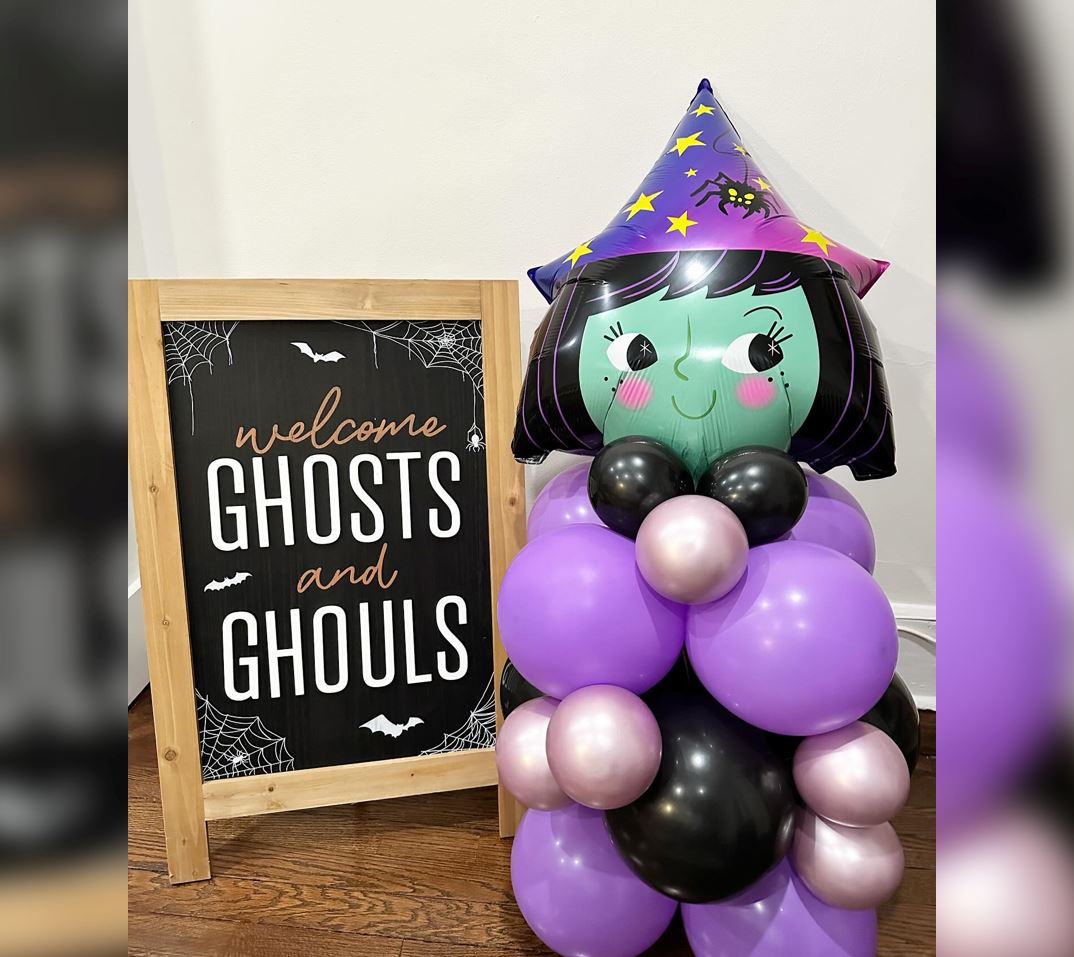 Halloween Theme Witch  Balloon Bouquet