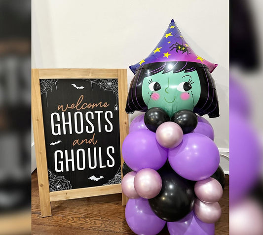 Halloween Theme Witch  Balloon Bouquet