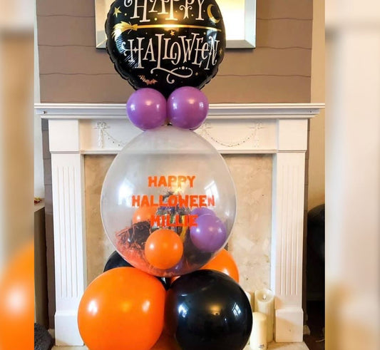Happy Halloween Theme Cluster Balloon Bouquet