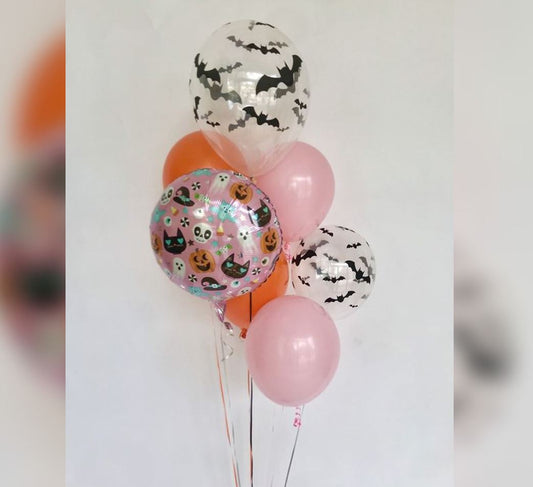 Halloween Theme Helium Balloon Bunch
