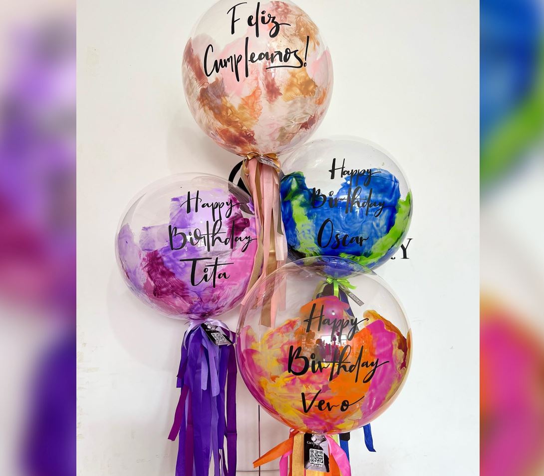 Halloween Personalized Bubble Balloon Bouquet