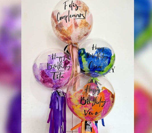 Halloween Personalized Bubble Balloon Bouquet