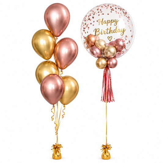 Happy Birthday Personalized Balloons Bouquet