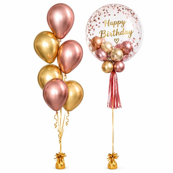 Happy Birthday Personalized Balloons Bouquet