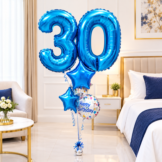 30th Birthday Balloons Bouquet
