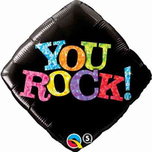 Party Balloon 18" You Rock Black Foil Balloon