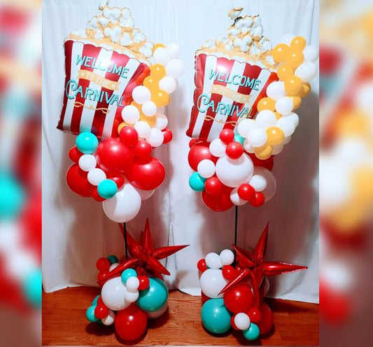 Popcorn Theme Balloon Bouquet