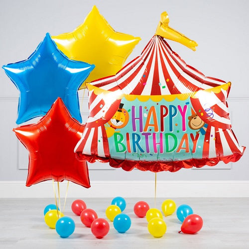 Happy Birthday Circus Balloon Bouquet