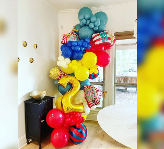 2nd Birthday Popcorn Cluster Balloon Bouquet