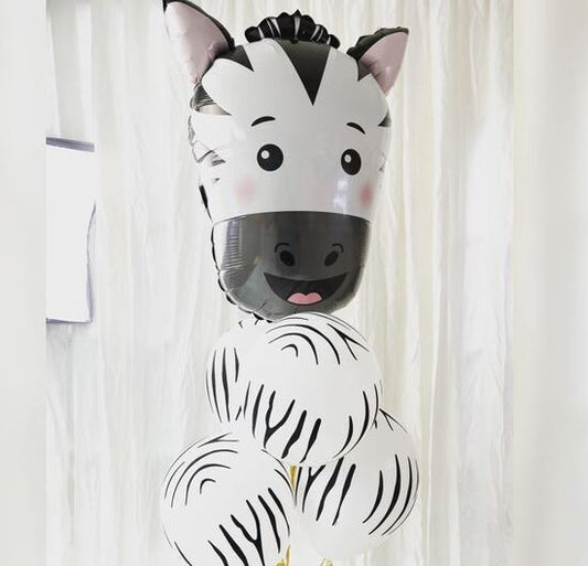 Zebra Theme Balloon Bouquet