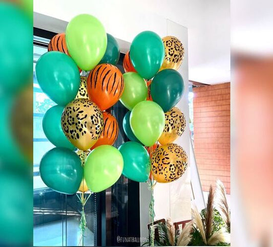 Jungle Theme Helium Balloon Bunch