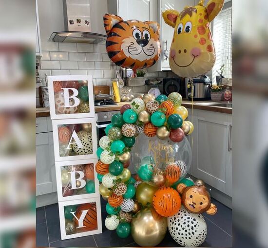 Jungle Theme Bubble Balloon Bouquet