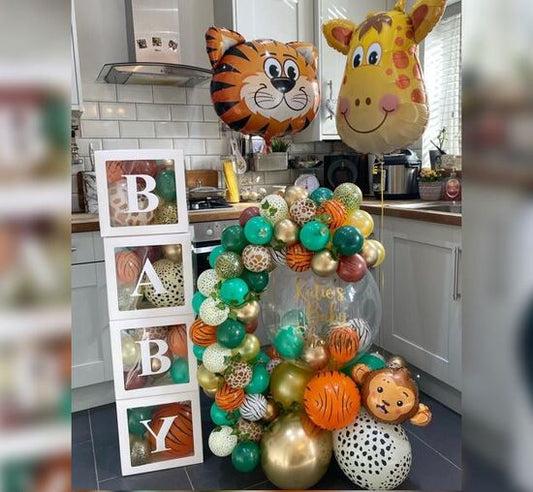 Jungle Theme Bubble Balloon Bouquet