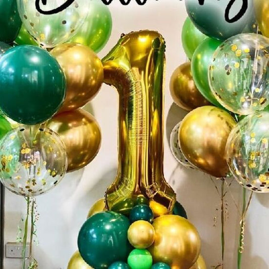 1st Happy Birthday Helium Latex Balloon Bouquet