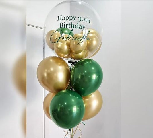 30th Birthday Bubble Balloon Bouquet