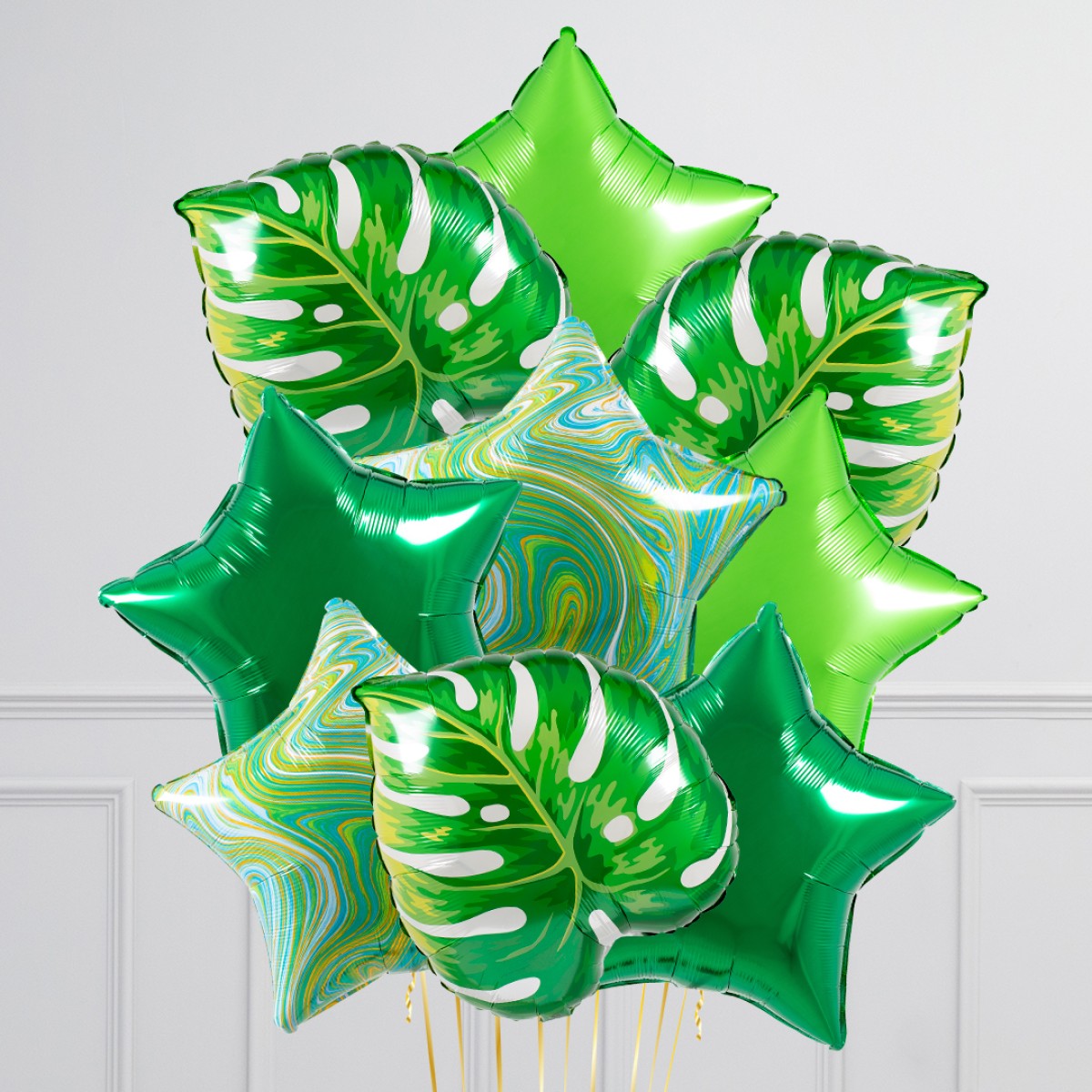 Jungle Theme Jungle Leaves Theme Balloon Bouquet 
