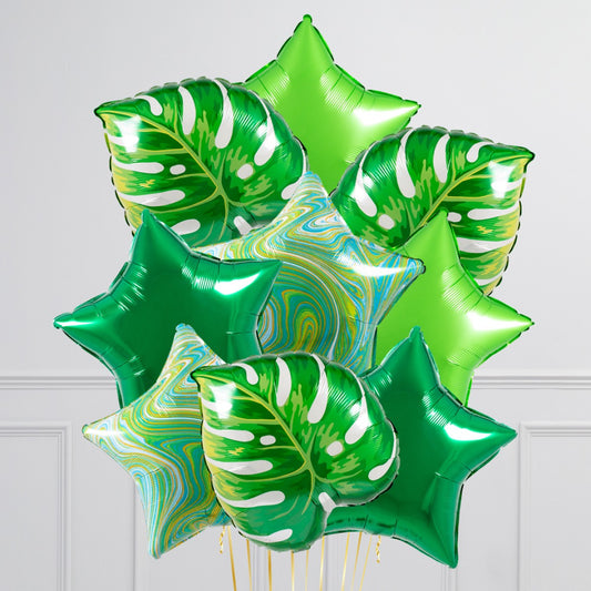 Jungle Theme Jungle Leaves Theme Balloon Bouquet 