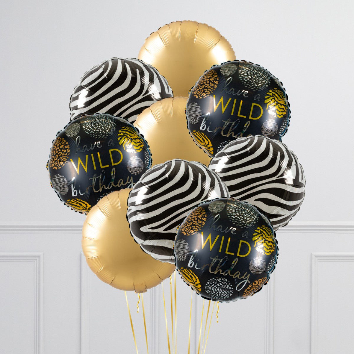 Jungle Theme Round Foil Balloon Bouquet