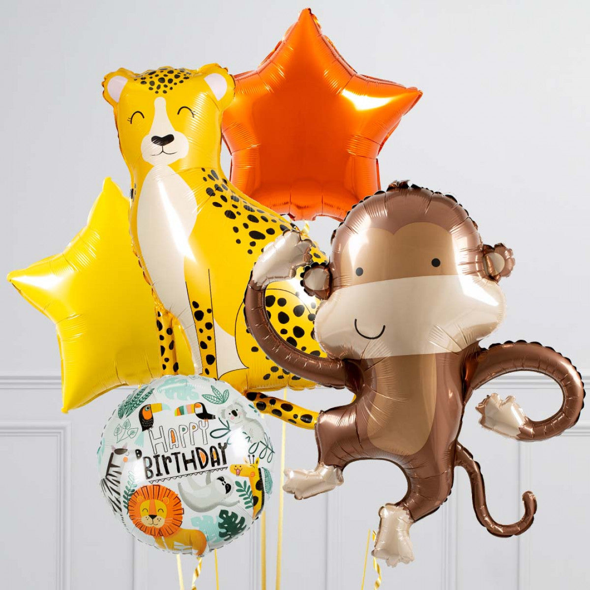 Jugnle Theme Happy Birthday Balloon Bouquet