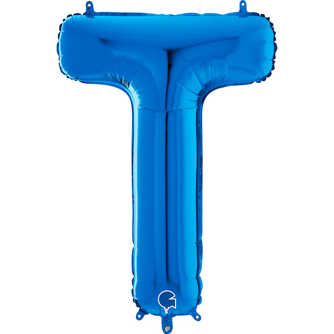 Party Balloon Letter Blue (T) 40" Foil Balloon