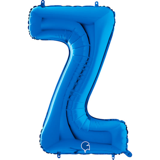 Party Balloon Letter Blue (Z) 40" Foil Balloon