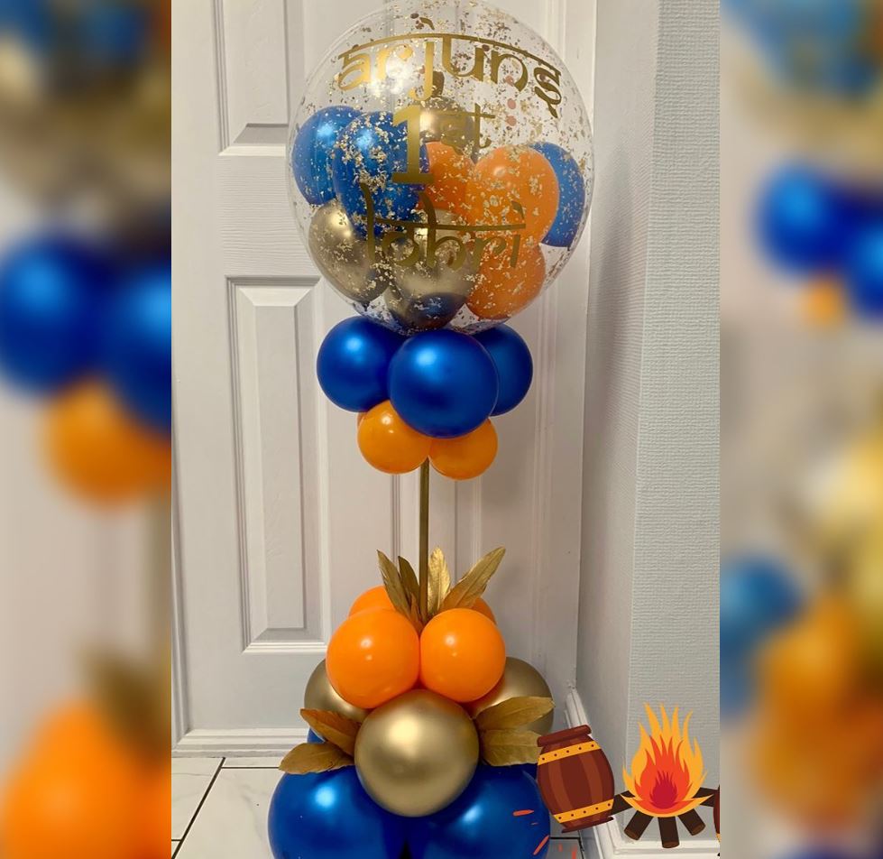 Personalized Bubble Cluster Balloon Bouquet