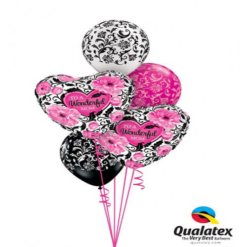 Party Balloon Wonderful Mom Floral Damask Decoration Balloons Bouquet
