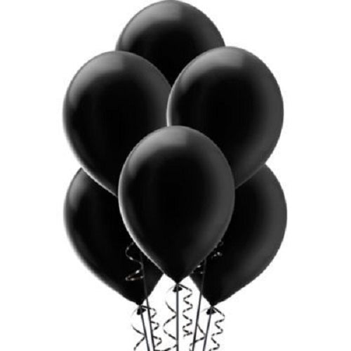 Party Balloon Silver Black Theme Birthday Helium Balloons Bouquet-24