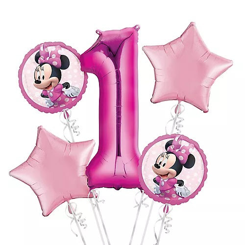Party Balloons Minnie Mouse Helium Balloons Bouquet-1