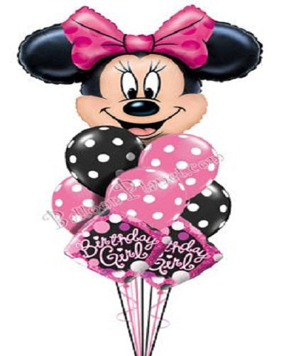 Party Balloons Minnie Mouse Helium Balloons Bouquet-10