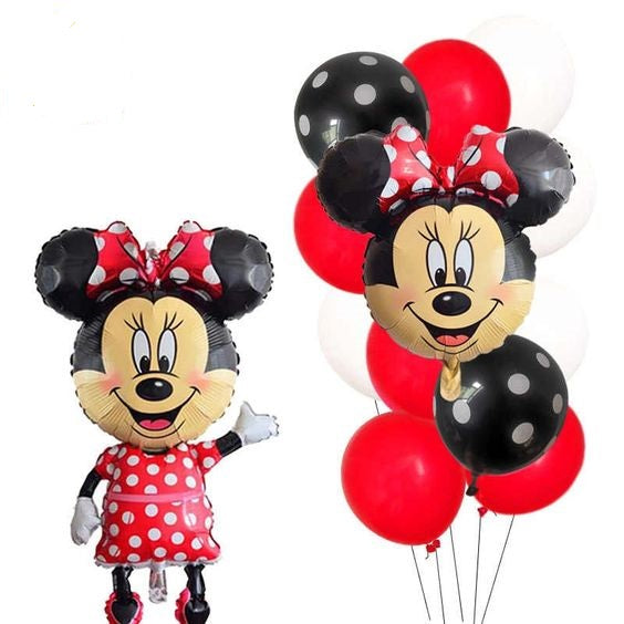 Party Balloons Minnie Mouse Helium Balloons Bouquet-11