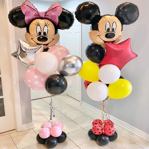 Party Balloons Minnie Mouse Helium Balloons Bouquet-12