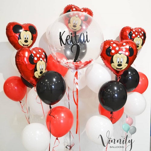 Party Balloons Minnie Mouse Helium Balloons Bouquet-13