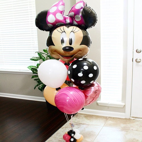 Party Balloons Minnie Mouse Helium Balloons Bouquet-17