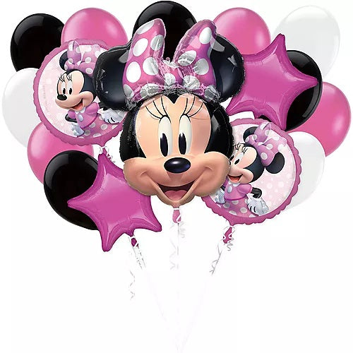 Party Balloons Minnie Mouse Helium Balloons Bouquet-2