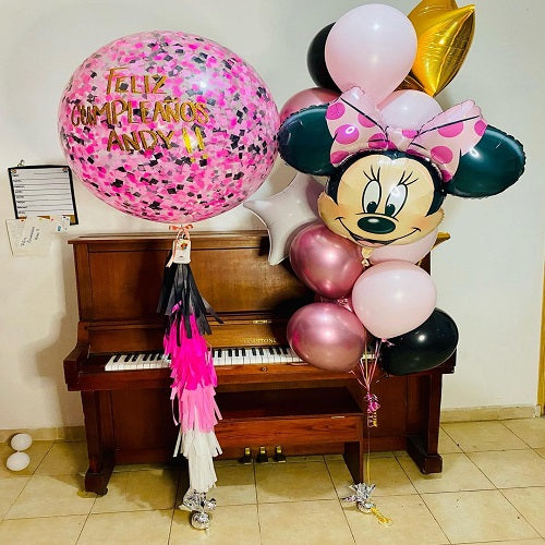 Party Balloons Minnie Mouse Helium Balloons Bouquet-23