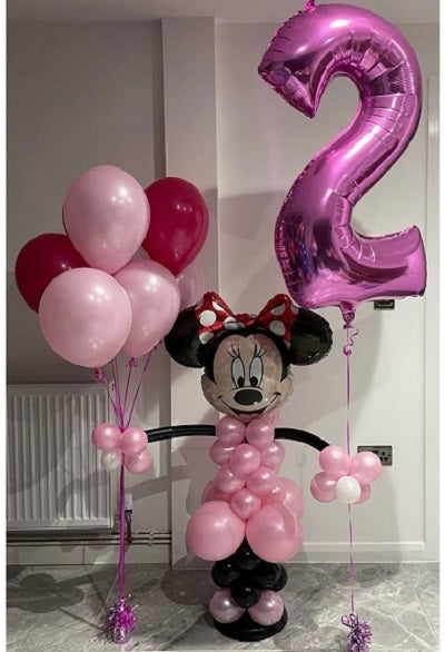 Party Balloons Minnie Mouse Helium Balloons Bouquet-24