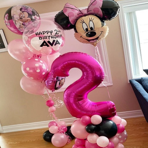 Party Balloons Minnie Mouse Helium Balloons Bouquet-28
