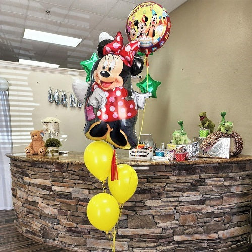 Party Balloons Minnie Mouse Helium Balloons Bouquet-29