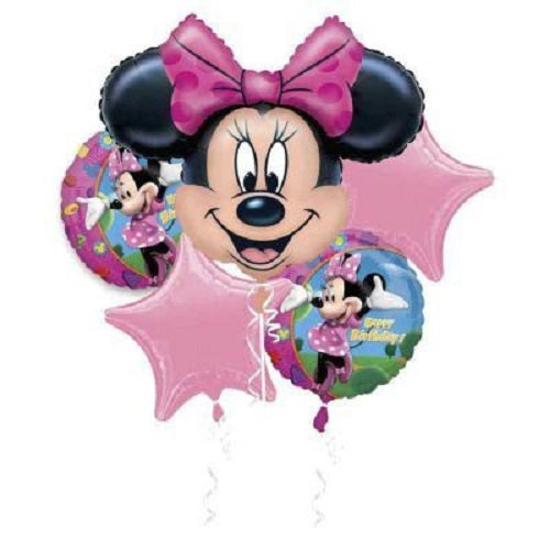 Party Balloons Minnie Mouse Helium Balloons Bouquet-3