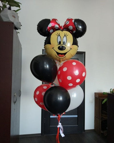 Party Balloons Minnie Mouse Helium Balloons Bouquet-34