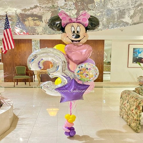 Party Balloons Minnie Mouse Helium Balloons Bouquet-39
