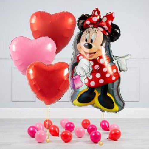 Party Balloons Minnie Mouse Helium Balloons Bouquet-4