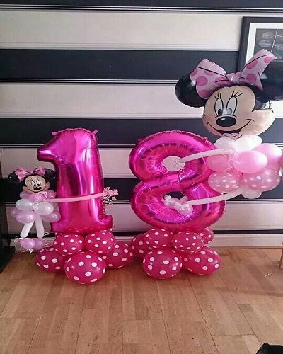 Party Balloons Minnie Mouse Helium Balloons Bouquet-6