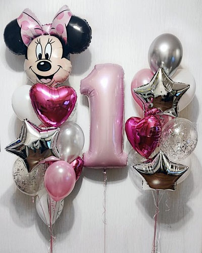 Party Balloons Minnie Mouse Helium Balloons Bouquet-7