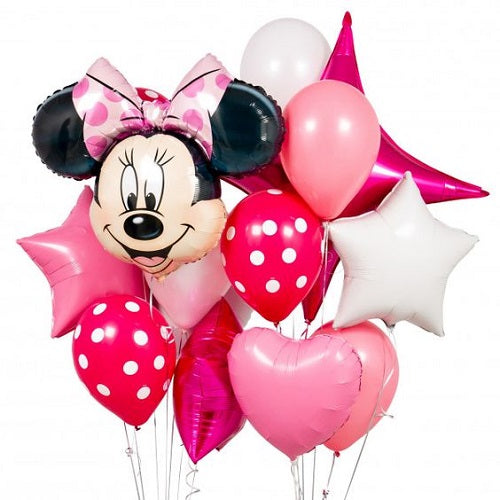 Party Balloons Minnie Mouse Helium Balloons Bouquet-8