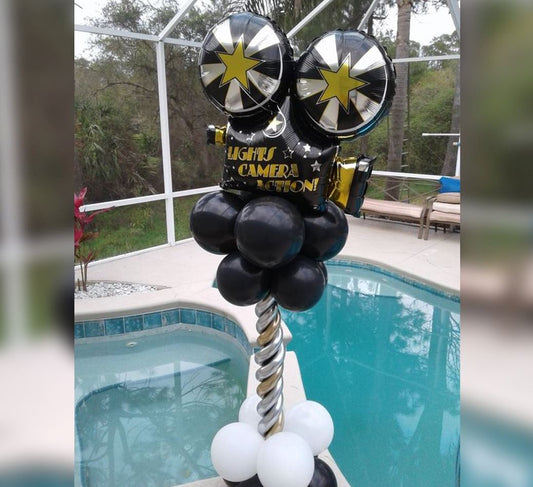 Light Camera Action Balloon Pillar