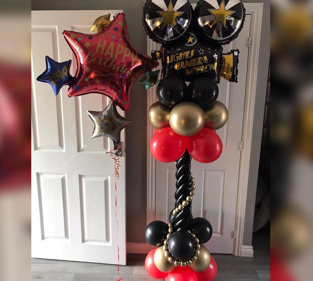 Light Camera Action Personalized Star Balloon Bouquet