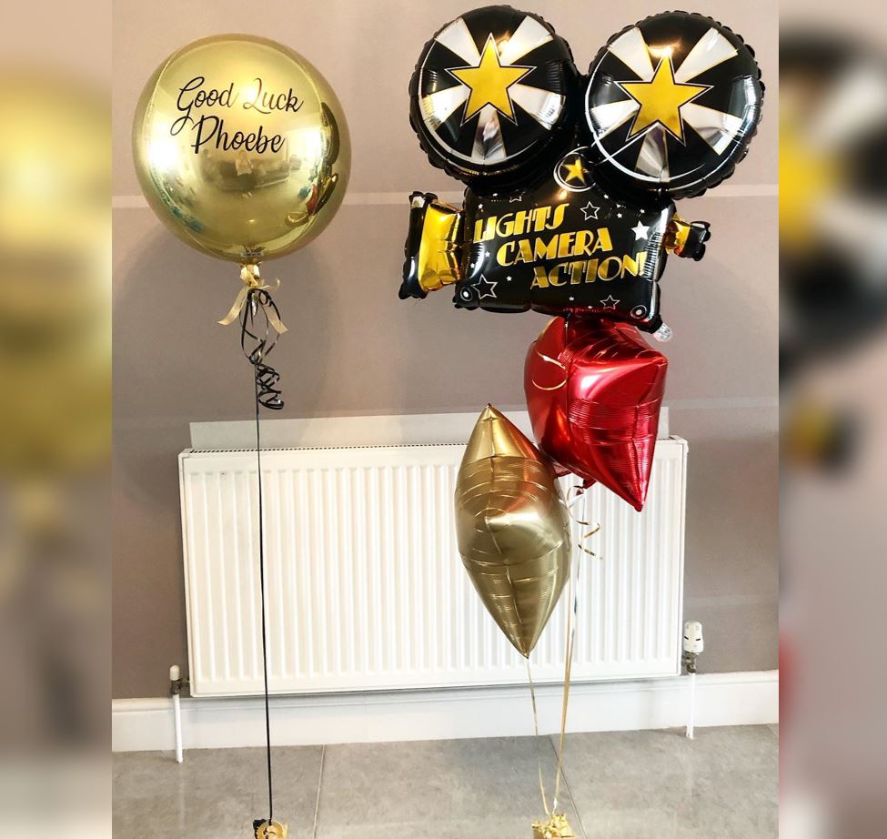 Personalized ORBz Light Camera Action Balloon Bouquet