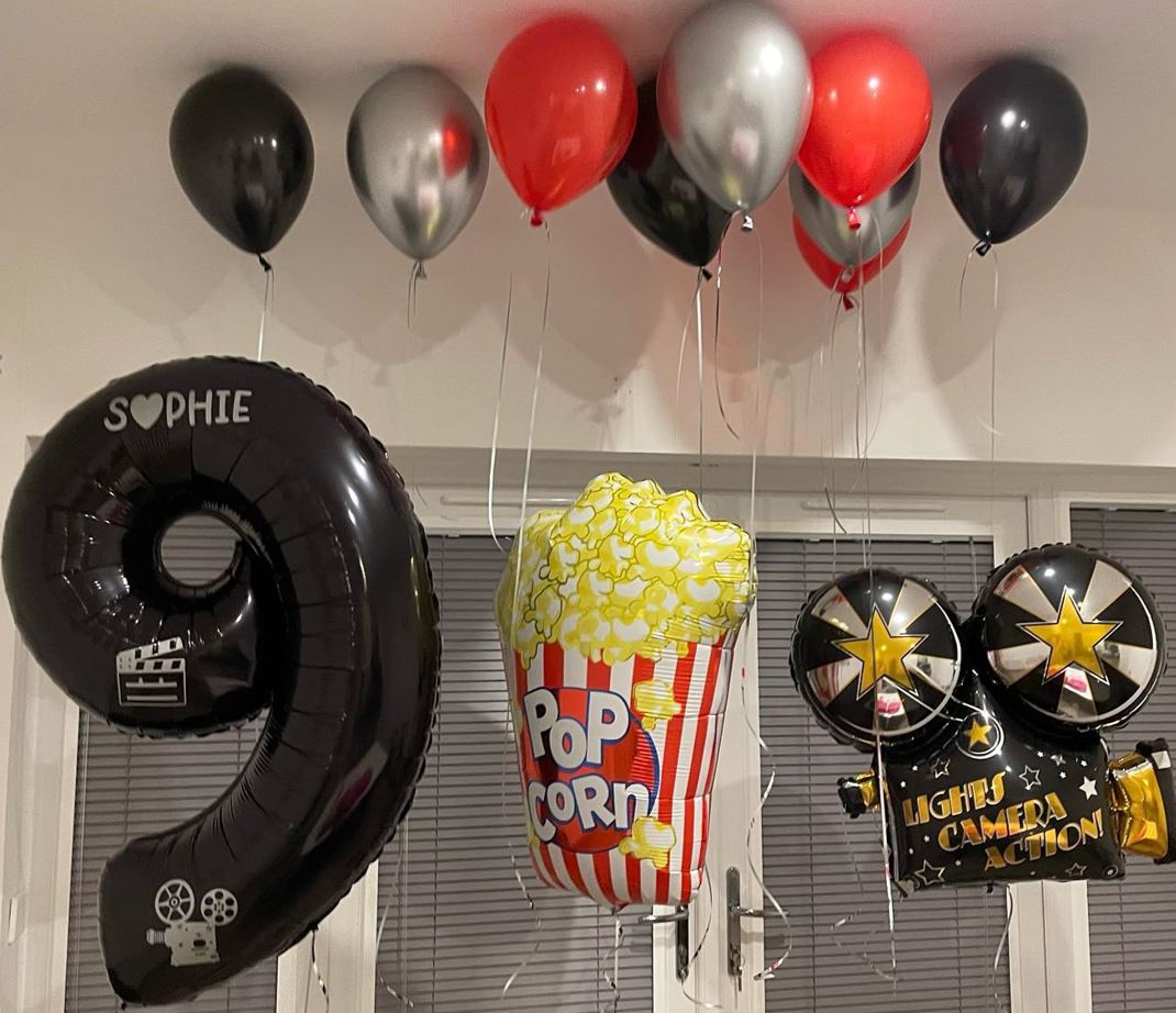 9th Birthday Light Camera Action Balloon Bouquet